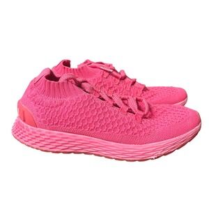 NOBULL Pink Knit Runner Sneakers Womens 8.5 Athletic Training Shoes Unisex